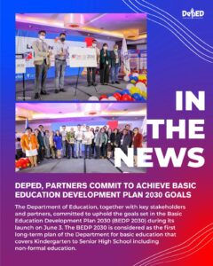 DepEd partners commit to achieve Basic Education Development Plan 2030 goals