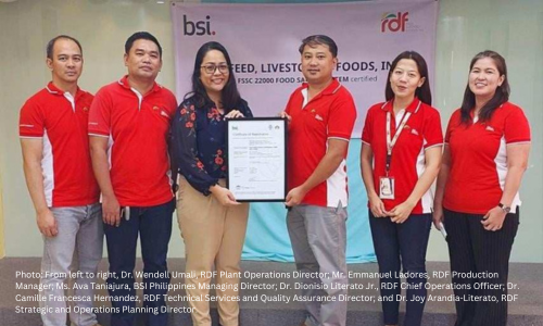RDF is Food Safety System Certified Anew